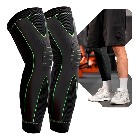 Par Joelheira Compressão Meia Termica Dores Para Articulação Preto