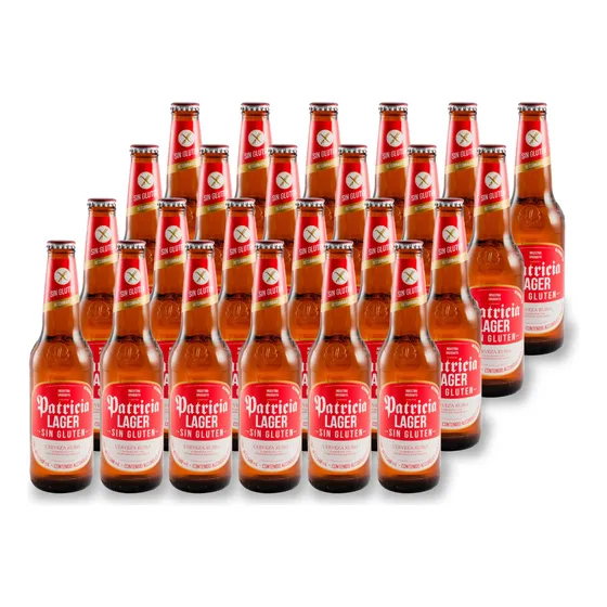 Cerveza Sin Gluten Patricia Botella Retornable 340 Ml X 24