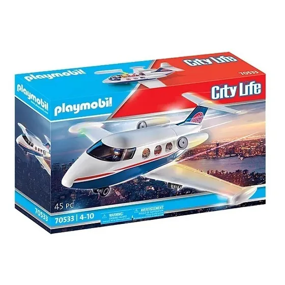 Figura Armable Playmobil City Life Private Jet 45 Piezas 3+