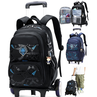 Mochila Escolar Color Negro Grande Con Ruedas Carrito Impermeable Para Niños Pokachila 5647 Mochila Escolar Color Negro Grande Con Ruedas Carrito Impermeable Para Niños Pokachila 5647