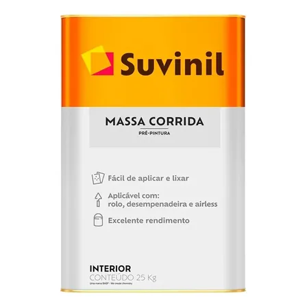 Massa Corrida Suvinil Pva Premium Para Parede Interna