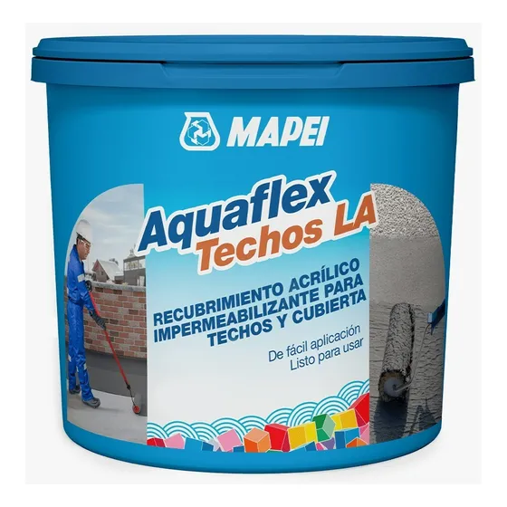 Pintura Elastomerica Impermeabilizante Mapei Aquaflex Techos