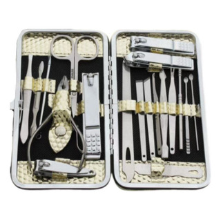 Juego De Cortaúñas D/acero Inox. P/manicura, Pedicura, 19 Pz Juego De Cortaúñas D/acero Inox. P/manicura, Pedicura, 19 Pz