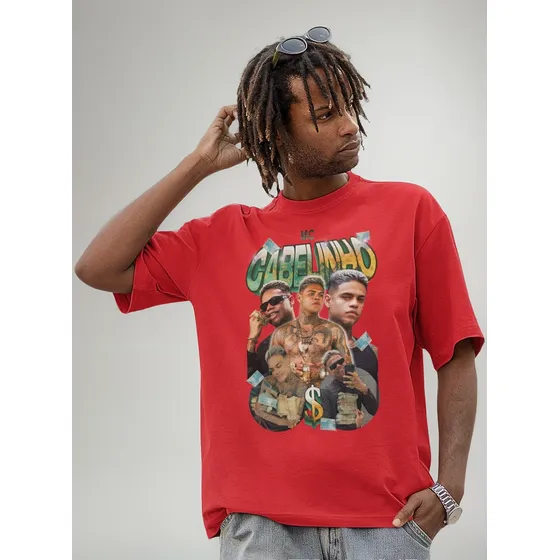 Camiseta Unissex Mc Cabelinho Funk Rapper Victor Hugo Trap