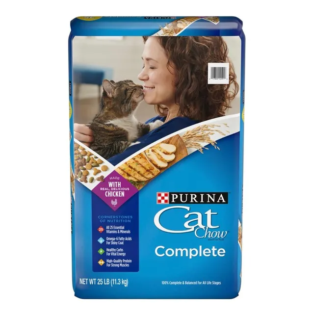 Purina Cat Chow Complete Sabor A Pollo P/gatos 25 Lb.