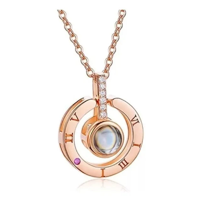 Collar Romántico Proyecta En 100 Idiomas Te Amo Regalo Kawai