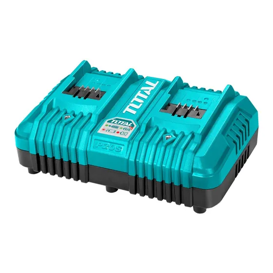 Cargador Doble De Batería Litio 20v, Para Baterías Total