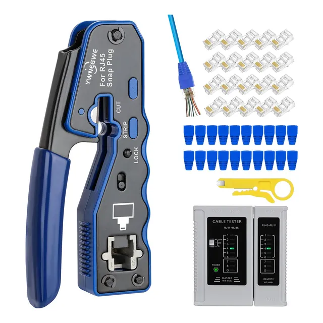 Herramienta Para Crimpado Rj45 Cables De Red Cat5 Cat6