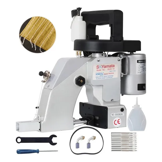Máquina De Costura Sacaria Yamata Gk26-1a Portátil Cinza 220v