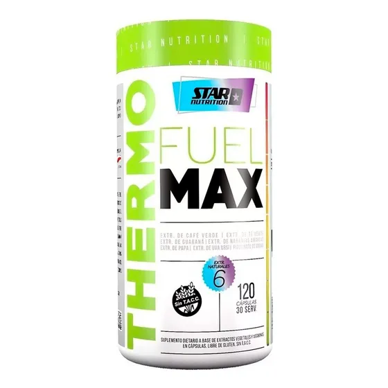 Thermo Fuel Max 120 Caps Star Nutrition Quemador Termogénico en frasco Sin sabor