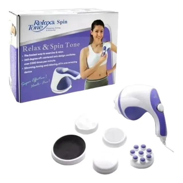 Masajeador Corporal 5en1 Cabezas Intercambiables