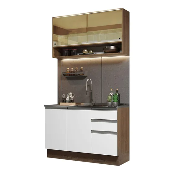 Mueble De Cocina Compacto 120cmglamy Madesa 02
