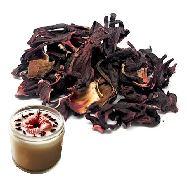 Flores Secas De Hibiscus Ideal Decorar Velas O Jabones X25gr