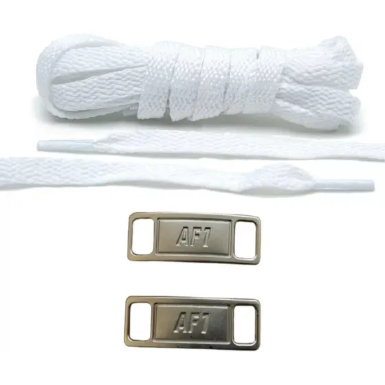 Kit Par Cadarço Atacador 140 Cm + Passador Placa Air Force 1