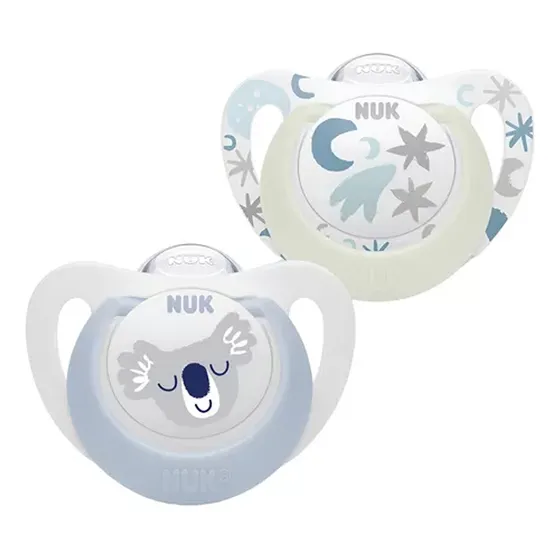 Chupete Nuk Silicona Star Dia & Noche Varon 0-6 Meses 2uni Color 0/6 koala