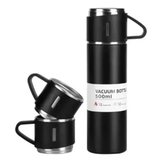 Termo Vacuum Acero Inoxidable 3 Tazas, Para Café