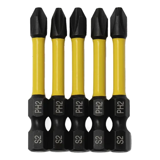 5 Puntas Ph2 50 Mm Alto Impacto Hiperseco
