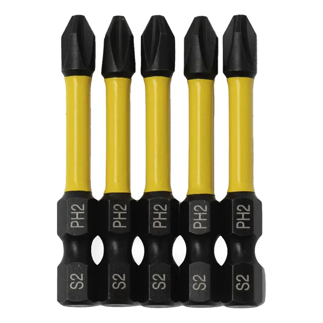 5 Puntas Ph2 50 Mm Alto Impacto Hiperseco