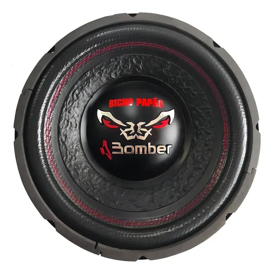 Subwoofer 12 Pulgadas Bomber 400w Rms Bicho Papão 4 Ohms Color Negro/rojo