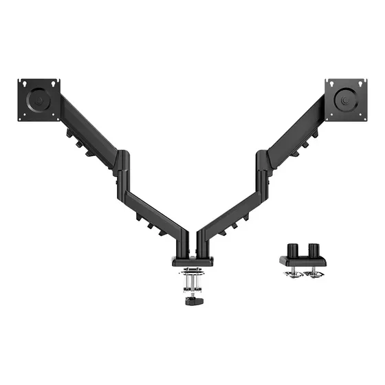 Soporte Sker Ss-c024d Doble Brazo Hidráulico Monitor 13 A 32 Color Negro