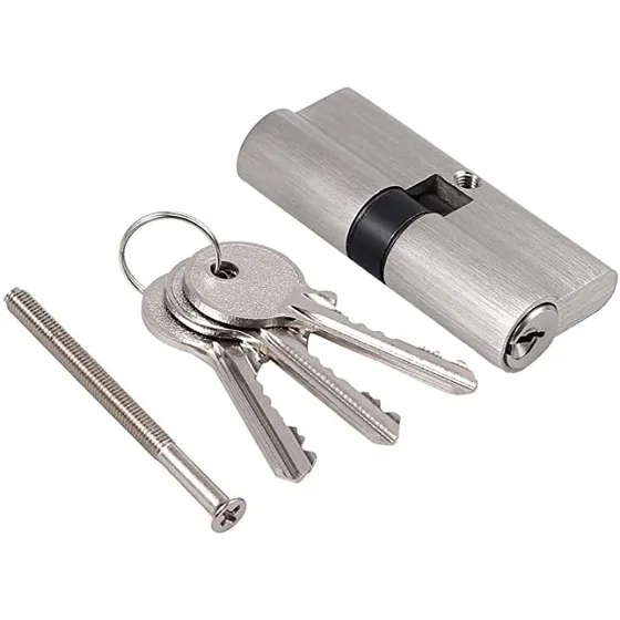 Cilindro De Seguridad Para Puertas 60 Mm 3 Llaves