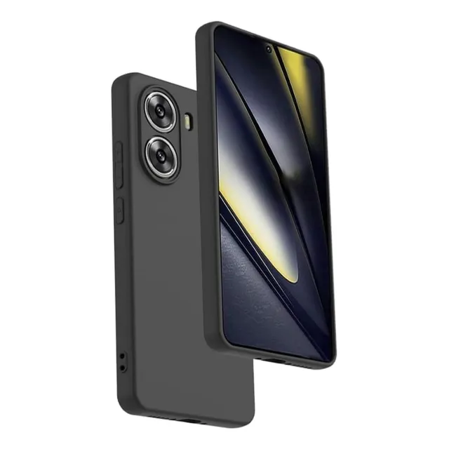 Estuche Silicon Para Xiaomi Redmi Turbo 4 / Poco X7 Pro Negro Silicone