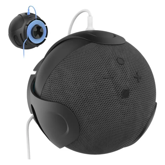 Pared Amazon Alexa Echo Dot 5ta Gen Modelo Pt183 Color Negro