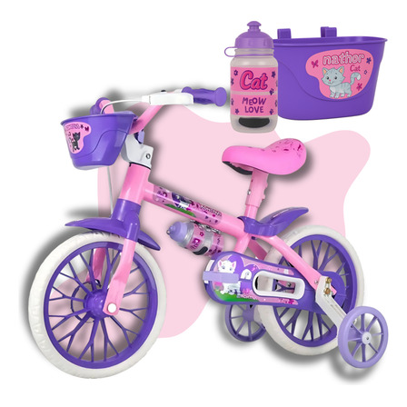 Bicicleta Infantil Menina 2 Anos 3 4 5 Anos Rosa Aro 12 Bicicleta Infantil Menina 2 Anos 3 4 5 Anos Rosa Aro 12