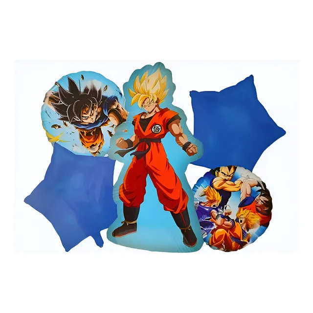 Bouquet 5 Globos De Goku Grande