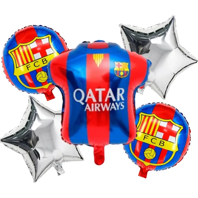 Bouquet 5 Globos De Futbol 
