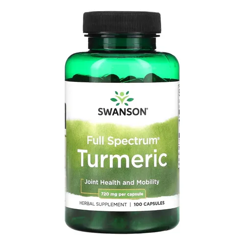 Swanson Espectro Completo De Curcuma 720 Mg 100caps Sabor Sin Sabor