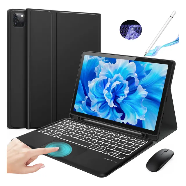 Funda Teclado+ Mouse+ Lápiz Para iPad Air 11  M2 Y M3 /air5