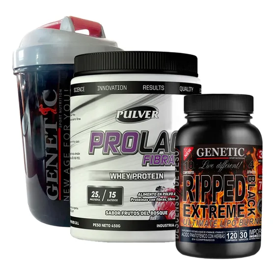Reemplaza Comida Dieta Prolac Quemador Ripped Shaker Genetic