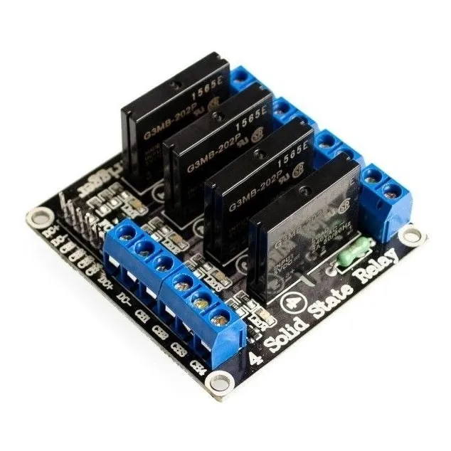 Rele Estado Solido 4 Canales Ssr G3mb-202p 5v Low Level Ardu