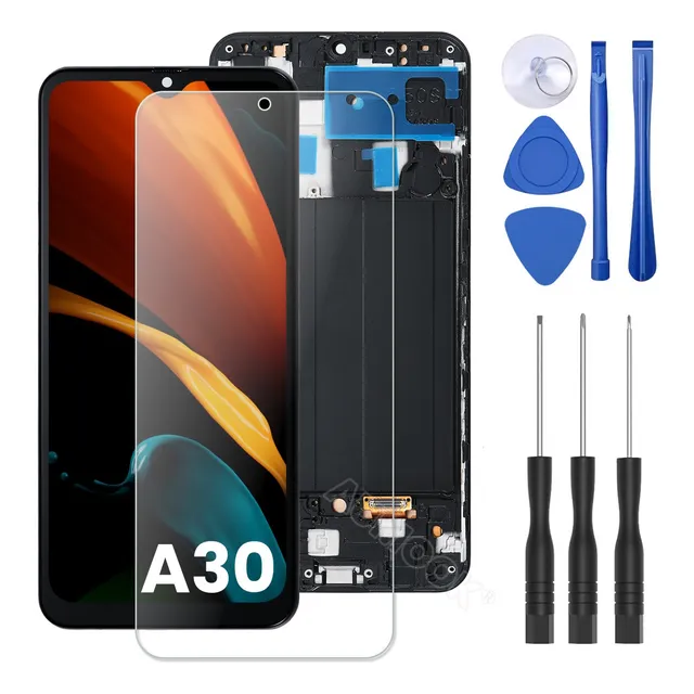 Pantalla Para Samsung A50 A30 Lcd Mostrar Táctil Con Marco