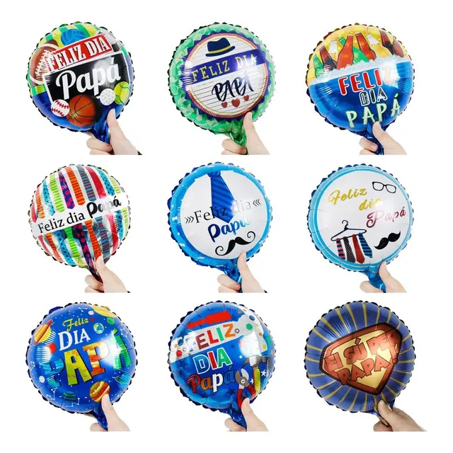Globo Dia Padre Papá X12 Unid. Arreglo Bouquet Docena Mayor