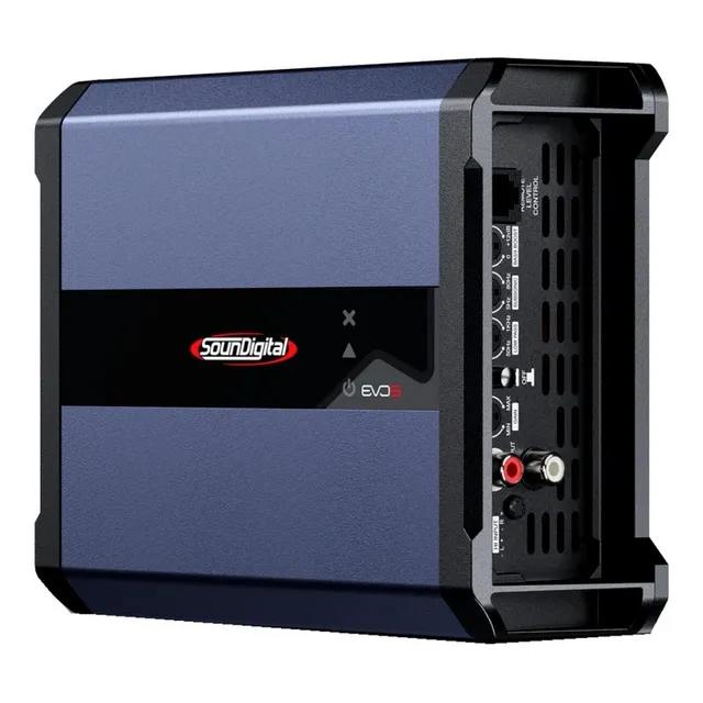 Módulo Amplificador SounDigital 1600.1 EVO 5 Classe D 1 Canal 4 Ohms SD 1600W RMS 1C Potência Som Automotivo Carro Moto SUV 1600.1 1600.1 SD1600.1D SD1600.1D4 1600.1-4 Evo5 1600 WRMS