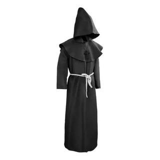 Monje Medieval De Fraile, Capa De Sacerdote, Disfraz De Halloween Monje Medieval De Fraile, Capa De Sacerdote, Disfraz De Halloween