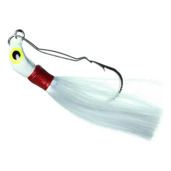 Isca Jig Antienrosco Lori Tam M 6cm 12g Branco C/ Vermelho