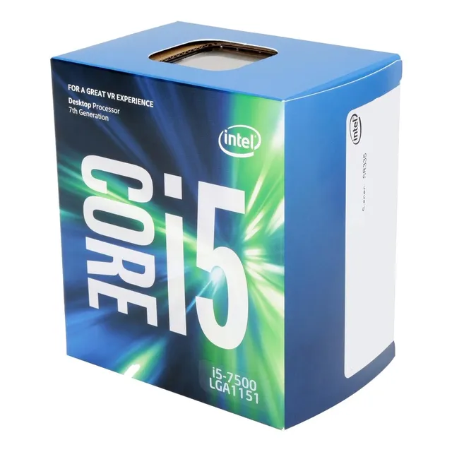 Procesador gamer Intel Core i5-7500 BX80677I57500 de 4 núcleos y 3.4GHz de frecuencia base con gráfica integrada
