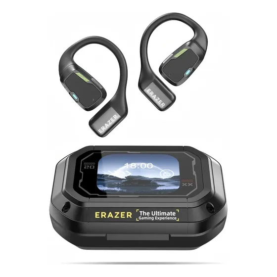 Audífonos Gamer Lenovo Erazer Xp6 Tws Con Pantalla Negro