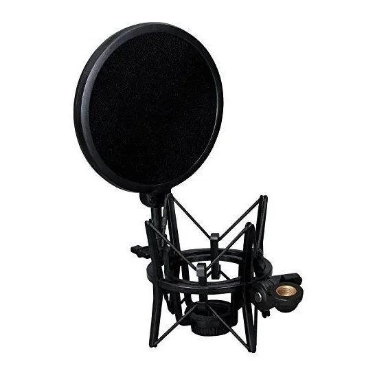 Intergrated Shock Montaje With Pop Filter For Large Audio