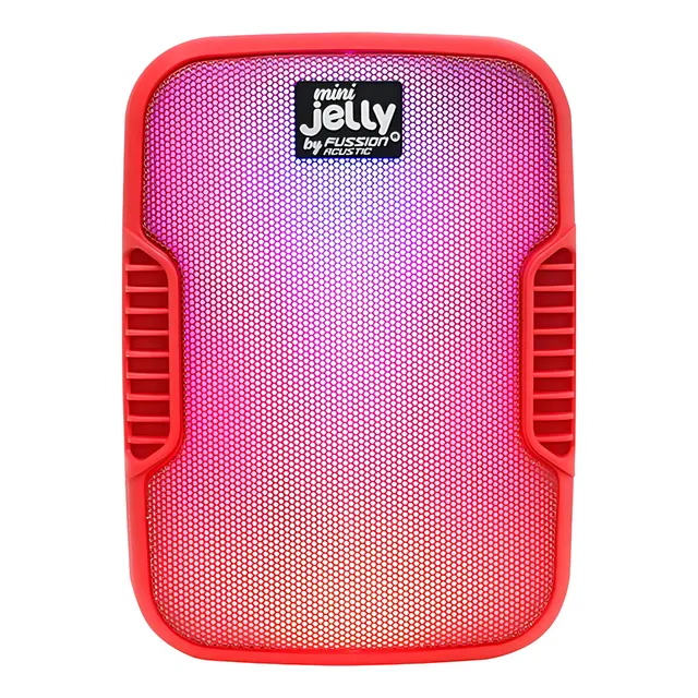 Bocina Fussión, Mini Jelly Colorfull Bluetooth 6 Colores Color Rojo
