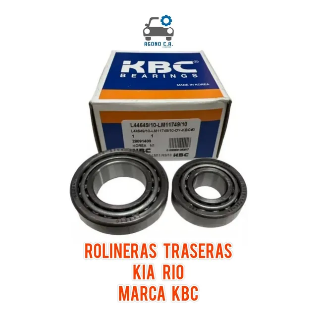 Kit Rolineras Rodamientos Traseros Kia Rio
