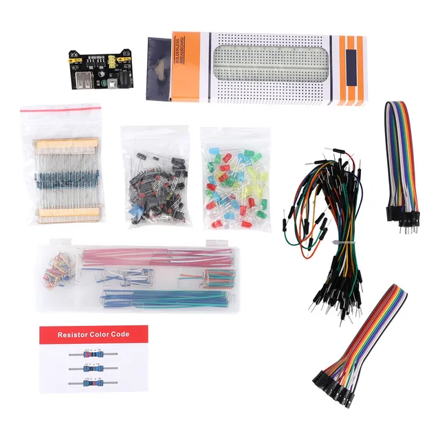 Placa De Pruebas Sin Soldadura, Kit Electrónico Mejorado Par