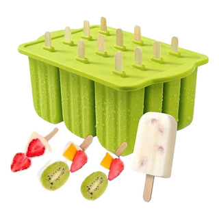 Forma De Picolé De Silicone Com 12 Furos Forma De Picolé De Silicone Com 12 Furos