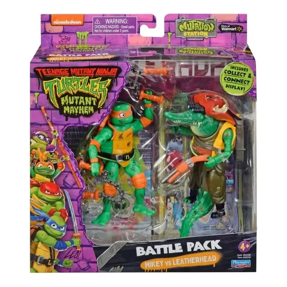 Tmnt Turtle Mutant Mayhem Battle Pack 