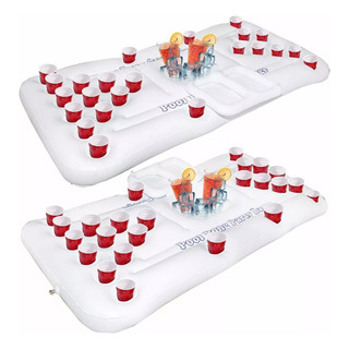 Inflable Para Beer Pong Con Hielera Inflable Para Beer Pong Con Hielera