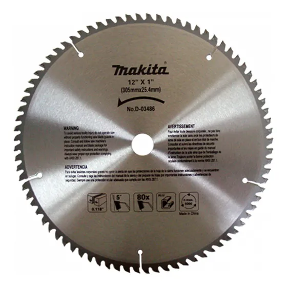 Disco Sierra 10  80 Dientes Para Aluminio A-82535 Makita
