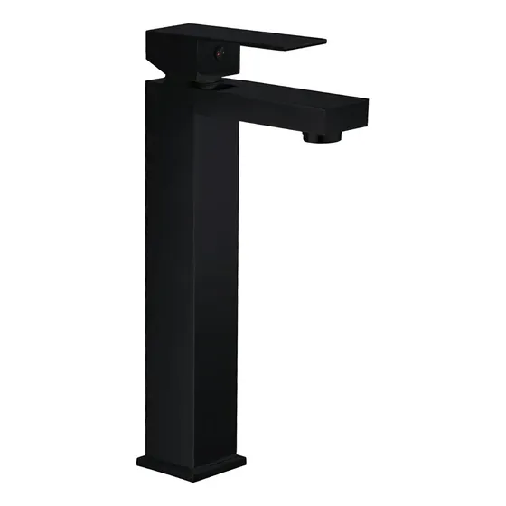Grifería Monomando Lexus Castel Negro Alto Lavabo 75.1129n